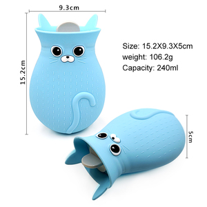 Cute Cat Shape Portable <strong>Microwave</strong> <strong>Heating</strong> Bottle Massage Silicone Hot Water <strong>Bag</strong> - Product Image 6