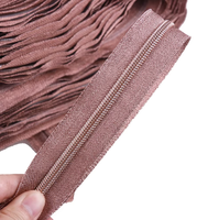 Pochette cosmétique et trousse de toilette personnalisées, tissu pailleté avec # 5 Fermetures éclair en nylon dorées