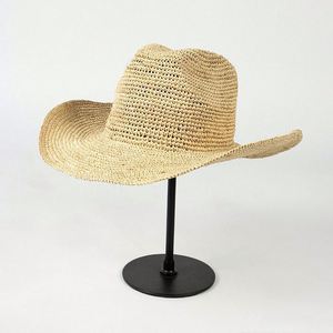 Sombrero de Paja Natural Tejido a Mano, Diseño de Moda, para Playa y Verano 2024, para Hombre y Mujer, Estilo Vaquero - Product Image 5