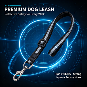 Laisse réfléchissante pour chien, laisse de sécurité nocturne en nylon pour animaux de compagnie, pour chiens de taille moyenne et grande, pour la promenade en extérieur - Product Image 2