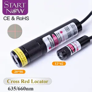 אור אדום צלב Locator 660nm 100mw לייזר דיודה מודול Focusable קרן צלב Positioner לייזר עבור נגרות מכונת רקמה