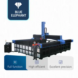 High performance blue elephant foam eps carving cutting automatic machine 5axis eps mold engraving router with rotary device