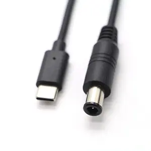 USB tip C erkek DC 7.0*4.0mm fiş 9V PD şarj kablosu 5A 60W kablo erkek priz uzatma