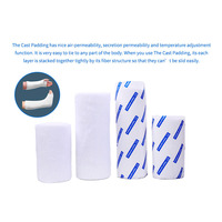 Bandage orthopédique médical Liderson SB04 10cm*2.7m ultra doux, certifié CE, blanc, pour les soins de santé, rembourrage en rouleau souple