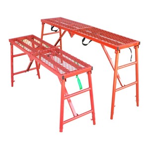 Plateforme de travail réglable en acier, échelle télescopique, marchepied pliant, chevalet, banc de travail, support d'échafaudage de construction - Product Image 4
