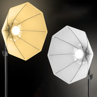 Kit d'éclairage complet Softbox octogonal de 70 cm, support de lumière réglable de 2 m, ampoule LED, boîtes à lumière pliables, ensemble d'éclairage doux pour la photographie