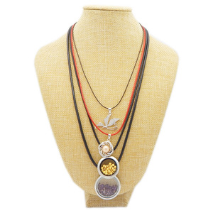 Nouvelle <span class=keywords><strong>Collier</strong></span> Cordon en <span class=keywords><strong>Fil</strong></span> Ciré Tendance Ins, Chaîne en Cuir Ciré, Corde avec Fermoir en Acier Inoxydable - Product Image 4