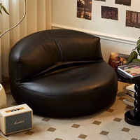 Canapé pouf moderne - Fauteuil inclinable compact pour balcon, idéal pour appartements et petites maisons - Fauteuil relaxant une place en mousse EPS