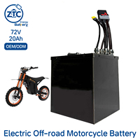 Batterie au lithium LiCoO2 à semi-conducteurs 72V 20AH 200AMP, pack de batteries pour moto tout-terrain 150AMP, ANT Bluetooth BMS Tuttio Soliel 01dirt Bike