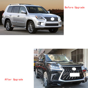 Parachoques de coche, portón trasero, faros, luces traseras, guardabarros, kit de carrocería SUV, Kit de carrocería para cambio de <span class=keywords><strong>570</strong></span> a LX 2018, estilo TRD - Product Image 2