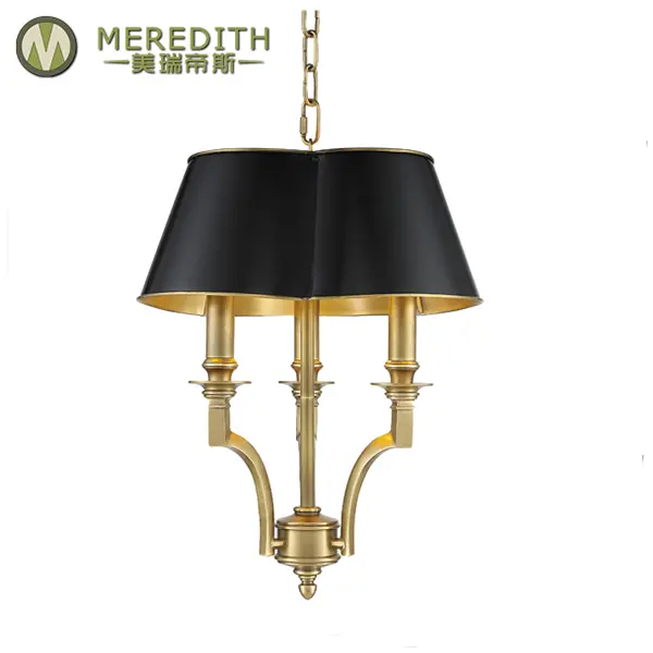 Роскошные люстры Meredith высокого качества в стиле ретро, 220 В, 60 Вт, 3 лампы, освещение для гостиной, большие люстры