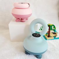Masajeador de cabeza inalámbrico para el cuero cabelludo, masajeador eléctrico vibratorio para el cuero cabelludo, relajación de estrés, relajación de cabeza, pequeño monstruo para liberar el estrés