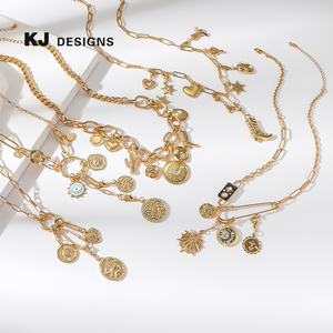 Kenjie diseño Original desmontable Ojo del diablo Tarot tarjeta Cactus estrella collar Europeo Americano moda acero inoxidable - Product Image 1