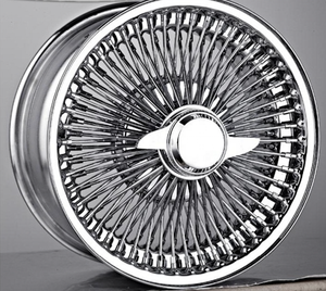 Rueda de Alambre con Tres Barras Giratorias Doradas FWD - Product Image 2
