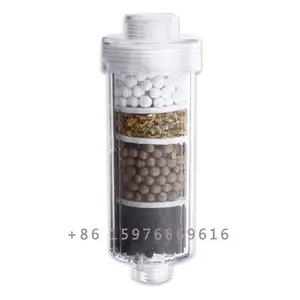 Activated Carbon Removing Chlorine Ionic KDF Replaceable Shower Filter