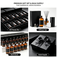 Recharge d'huile parfumée pour diffuseur d'hôtel au thé blanc de luxe, flacon OEM ambré opaque, parfum longue durée, compatible avec les machines à arômes pour la maison et le spa