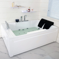 Baignoire de massage Sunrans moderne spa autoportante Offre Spéciale de luxe pour salle de bain baignoire intérieure en acrylique multifonctionnelle avec bain à remous