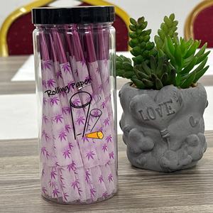 Papel de fumar de color tamaño King en stock, se puede personalizar con el logotipo de la marca, conos de papel para cigarrillos, 50 unidades por lata. - Product Image 1