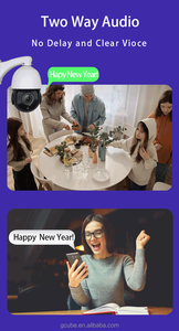 Ptz Máy ảnh ống kính duy nhất ngoài trời an ninh H.265 IR tầm nhìn ban đêm bằng giọng nói intercom phát hiện chuyển động ứng dụng P2P Kiểm soát 1 năm bảo hành - Product Image 5