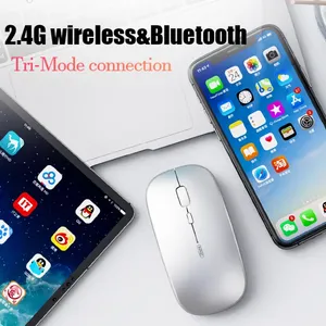 เมาส์ไร้สาย INPHIC M1PRO ชาร์จได้ 2.4G+ ทริมอเดย์ โหมดไร้สาย ไฟ LED Backlit 1600 DPI เมาส์ออปติคอล มีสินค้าพร้อมส่ง - Product Image 2