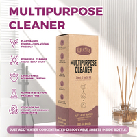 Nettoyant ménager multi-usages OEM écologique à dissolution rapide, élimine l'huile et les taches, spray nettoyant pour cuisine avec feuilles