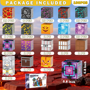 Juego de Bloques de Construcción Creativos de Plástico ABS, Mundo <span class=keywords><strong>MIne</strong></span>, Juguete de Desmontaje y Ensamblaje Artificial, Regalo DIY con Elementos de Lava y Cristal - Product Image 4