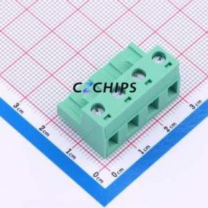 MX2EDGK-7.62-04P-GN01-Cu-Y-A Plug-in Terminal Block P=7.62mm Connector ( Construction: 1x4P )( Pitch: 7.62mm )( Color: Green ) - Product Image 1