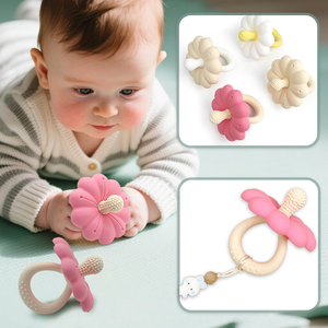 Fabricant de jouets de dentition sensoriels pour enfants autisme Sucette Sucette Mamelon Silicone sans BPA Dentition pour bébés - Product Image 1