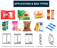 Autompack ATM-600X Tinda Tomatillo Légumes Légumes Frais Fruits Pain Croissant Tranches Toast Pain Machine D'emballage