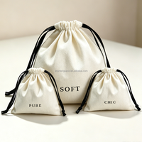 Sac en coton réutilisable écologique avec logo personnalisé, pochette à cordon pour bijoux, imprimé en sérigraphie, pour emballage cadeau ou rangement de chaussures