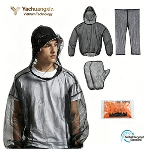 Filet anti-moustiques en maille avec chapeau intégré, respirant, pour le camping et la pêche - Product Image 3