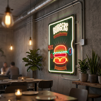 Bandes LED Casoon, enseignes néon UV, alimentées par transformateur, multicolores, étanches IP65, éclairage de bar pour la décoration de magasin