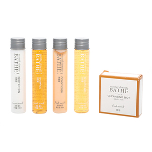 Ensemble de shampooing et d'après-shampooing de voyage personnalisé avec logo, <span class=keywords><strong>gel</strong></span> <span class=keywords><strong>douche</strong></span> miniature pour hôtel - Product Image 5