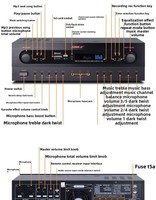 Système de divertissement KTV domestique SHILE AV1018 BX505 pour le chant, les salles de réunion d'affaires, les salons d'hôtel, les cabines VIP, console de contrôle DJ