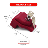 Verrou de frein à air en plastique PP rouge Glad Hand Gladhand pour tracteur remorque