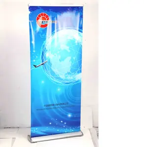 Factory Direct Sale Roll Up Banner Base Advertising Display Printing Logo Economical Alloy Portable Rollup Banner Stand