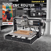 Pour Mini 3018 Pro, routeur CNC 3 axes pour le bois, commande NC Studio, machine de gravure laser 3D, moteur Core 3040, garantie 1 an, 775W