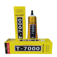 Colle noire transparente T7000-110ml pour réparation d'écran de téléphone portable, emballage individuel, accessoire de bricolage époxy pour le travail du bois, vente en gros
