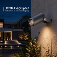 Projecteur LED multi-angles et facile à installer au mur/sur le sol, éclairage architectural pour la décoration extérieure des villas et des paysages