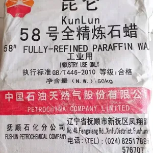 Paraffin Fully Refined Paraffin Wax Kunlun Brand Slabs 58/60