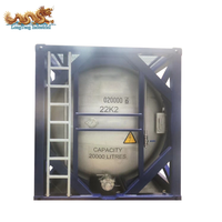 Conteneur-citerne Offshore de 20 pieds certifié DNV 2.7-1 de 20 000 litres avec cadre de levage à patins dans le port de Qingdao Dalian