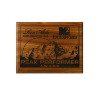 Plaques murales gravées au Laser en bois, personnalisées, 5 pièces
