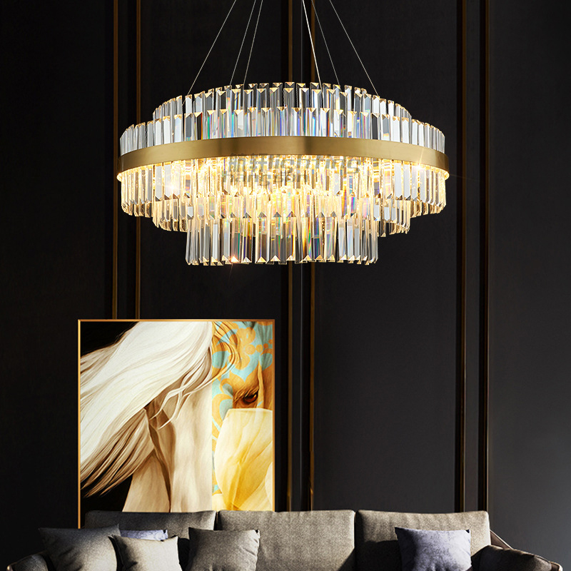 2022 New Patented Design Smart Bedroom Living Room Gold Luxury Crystal Modern Led Chandeliers & Pendant Lights
