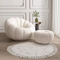 Fauteuil pivotant de luxe en tissu pour salon, fauteuil d'appoint en velours, fauteuil inclinable sensoriel, fauteuil de détente blanc à 360 degrés, mobilier de loisirs
