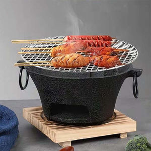 Parrilla Hibachi Japonesa <span class=keywords><strong>de</strong></span> Hierro Fundido para Interiores, con <span class=keywords><strong>Estufa</strong></span> a Gas y Rejilla <span class=keywords><strong>de</strong></span> Alambre, para RV, Exteriores, Hotel, Auto, Hogar, Picnic - Product Image 2