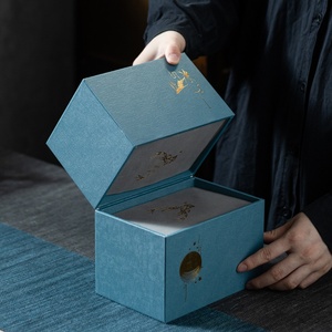 Set di <span class=keywords><strong>Tazze</strong></span> in Porcellana per Ufficio, Tazza <span class=keywords><strong>da</strong></span> Tè, Set <span class=keywords><strong>da</strong></span> Tè Kung Fu, Tazza <span class=keywords><strong>da</strong></span> Tè Pronta per Regalo con Logo Personalizzato - Product Image 4