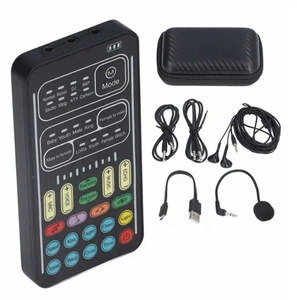Meilleure vente Portable I9 Combo carte son Mini <span class=keywords><strong>changeur</strong></span> <span class=keywords><strong>de</strong></span> <span class=keywords><strong>voix</strong></span> jeu diffusion en direct ordinateur Mobile carte son en direct pour téléphone - Product Image 1