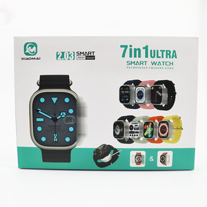 Bộ Đồng hồ thông minh 7 + 1 màn hình vuông AMOLED IP67 dải nhựa chống nước từ tính tương thích IOS Hộp Quà Tặng xuyên biên giới 'tìm - Product Image 4