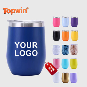 Wholesale 12oz Custom logo Stainless Steel 304 Egg Mugs Tumbler Travel Insulated Beer Tea <b>Coffee</b> Thermo Mug Cup with Lid - Product Image 1
