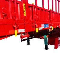 Semi-remorque de camion à plateau avec parois latérales en acier JINFENG, capacité 40/60 tonnes, standard/personnalisée